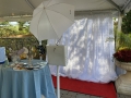 Open Air Photo Booth w/white  backdrop