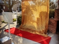 Open Air Photo Booth w/ Gold Shimmer Backdrop